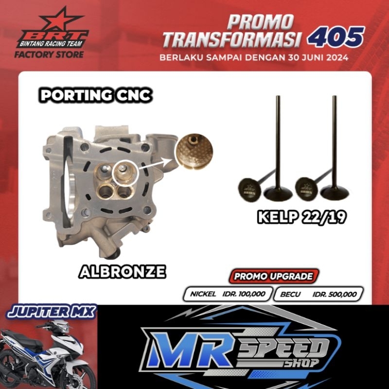 HEAD BRT MX KING 22/19 PORTING CNC ALBRONZE
