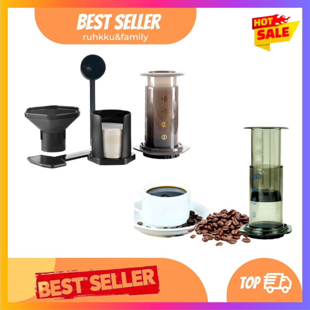 Set Pembuat Kopi Portable Coffee Maker Alat Pembuat Kopi