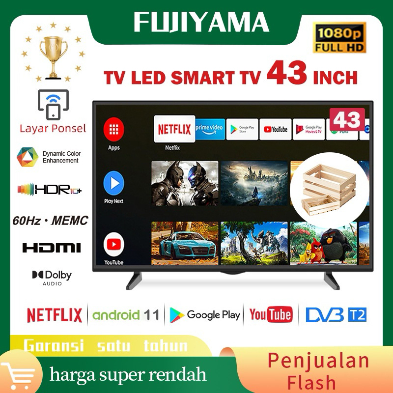 TV Android 43 inch Smart TV -WIFI