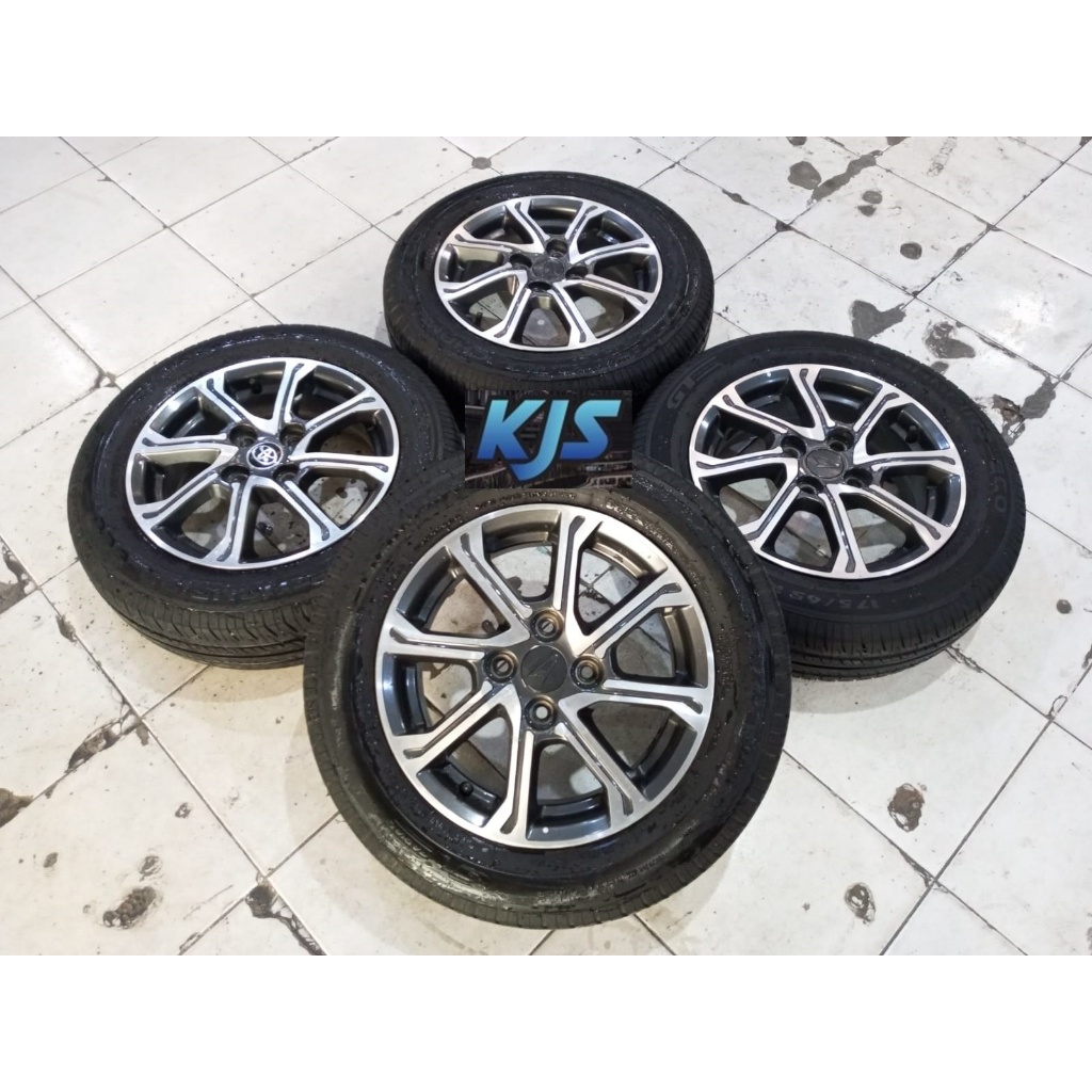Velg Mobil Copotan Bekas Std Ayla Ring 14 Pcd 4x100 Ban 175/65 R14 Buat Agya Sigra Calya Sirion Pele