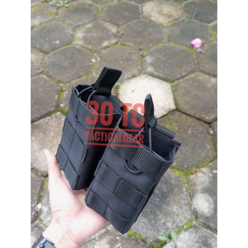 Pouch Magazen Tactical 2 Slot / Sarung Magazen Tactical / Sarung Magazen Tni / Pouch Magazin / Tempa