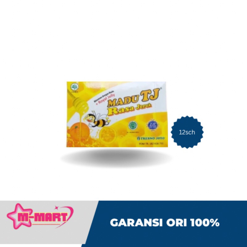 

Madu TJ sari Madu asli vitamin daya tahan imunitas 1 box isi 12 Jeruk