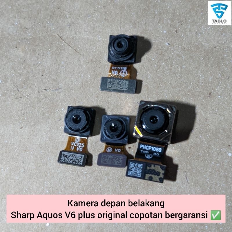 kamera depan belakang Sharp Aquos V6 plus original copotan hp