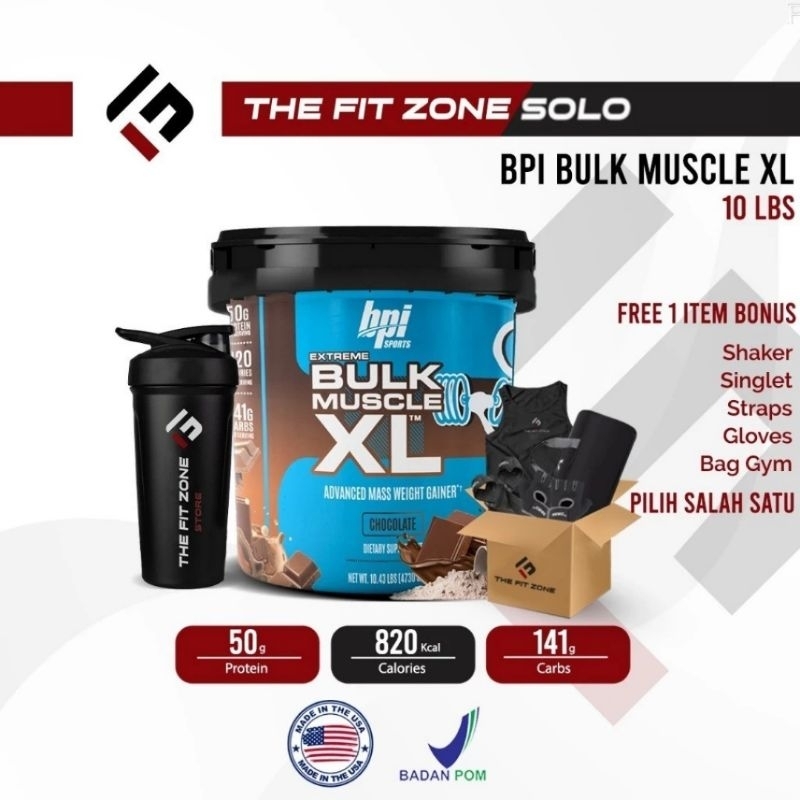 BPI Sports Bulk 10 Lbs Muscle XL Gainer Weight Gainer