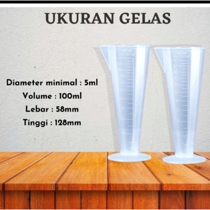 Gelas Takar Oli 100ml | Gelas Takar 100ml Multifungsi