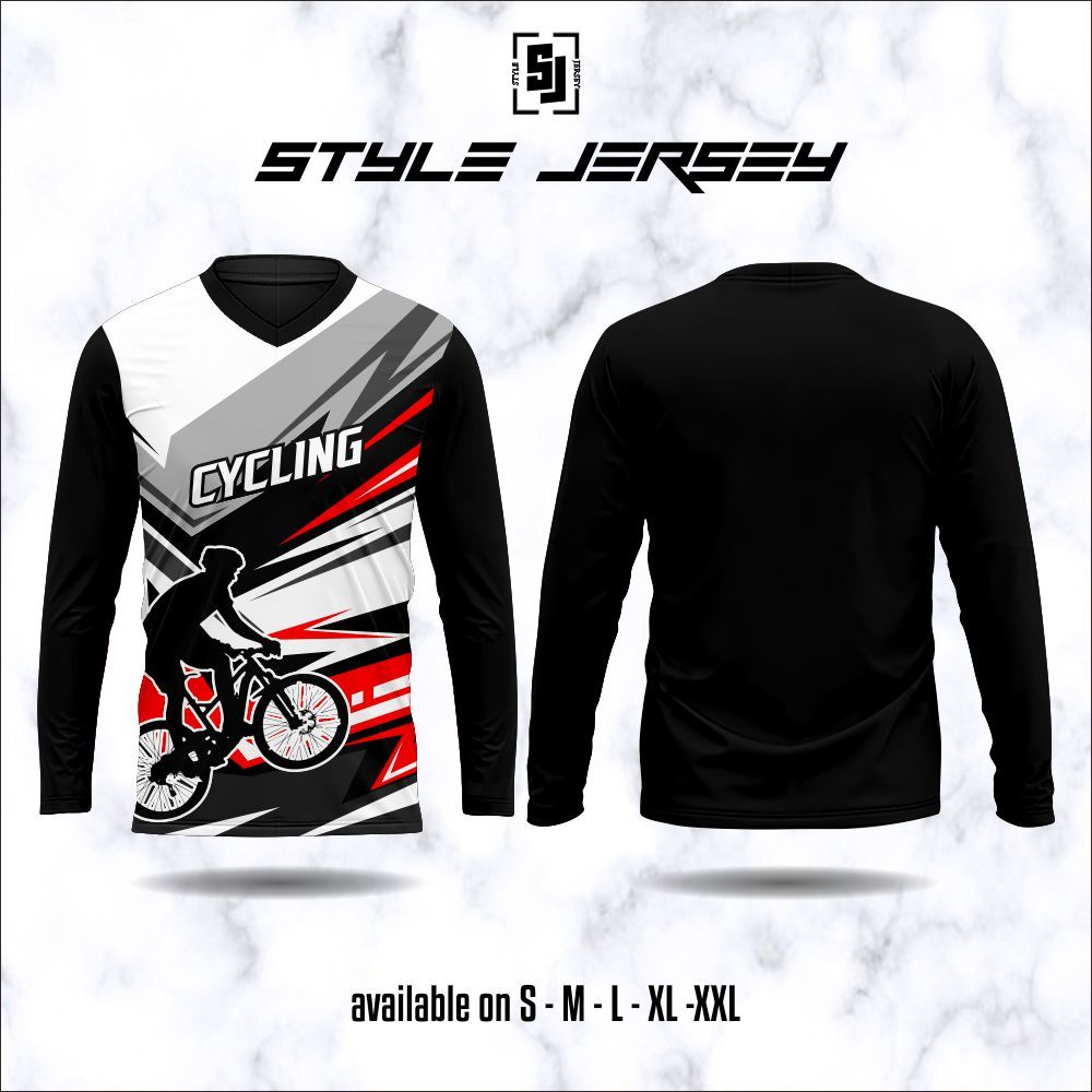 Jersey Baju Sepeda Monton Saturday 169 Kaos Gowes Dryfit Lengan Panjang Pakaian Olahraga Kekinian