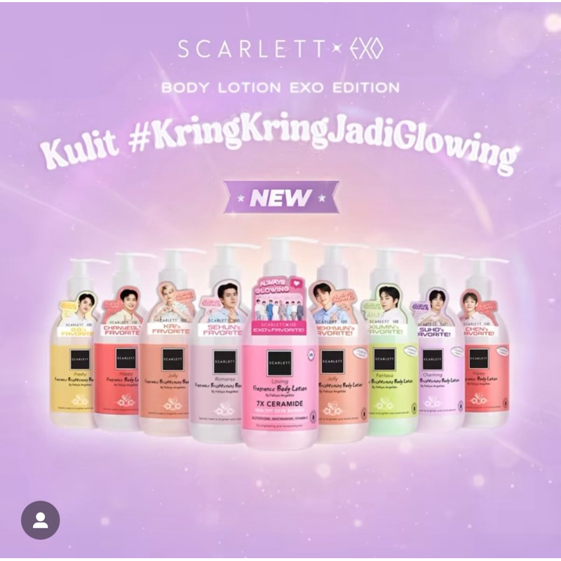 Scarlett EXO Edition Brightening Body Lotion 300ml - Fragrance Lotion - Scarlett Body Lotion