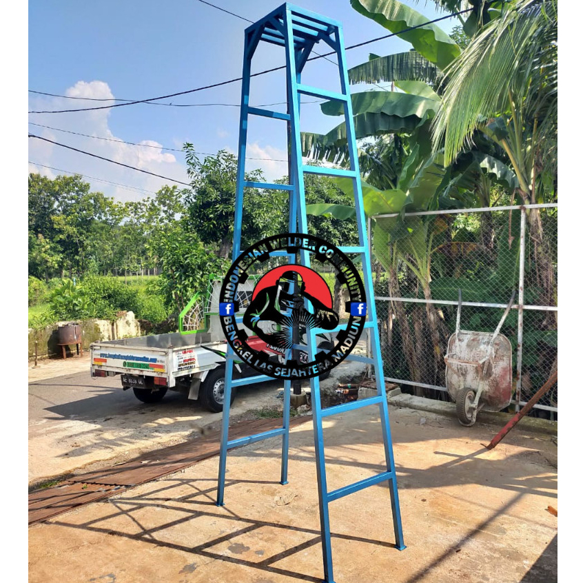 Tangga Lipat Bahan Galvanis Tinggi 3 Meter