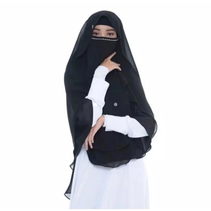 Rabbani Alvia HJ dan Sintha HJ Hijab Jilbab Kerudung Instan Size Jumbo