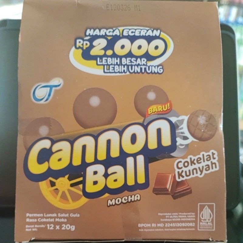 

Cannon Ball Coklat Kunyah Rasa Mocha