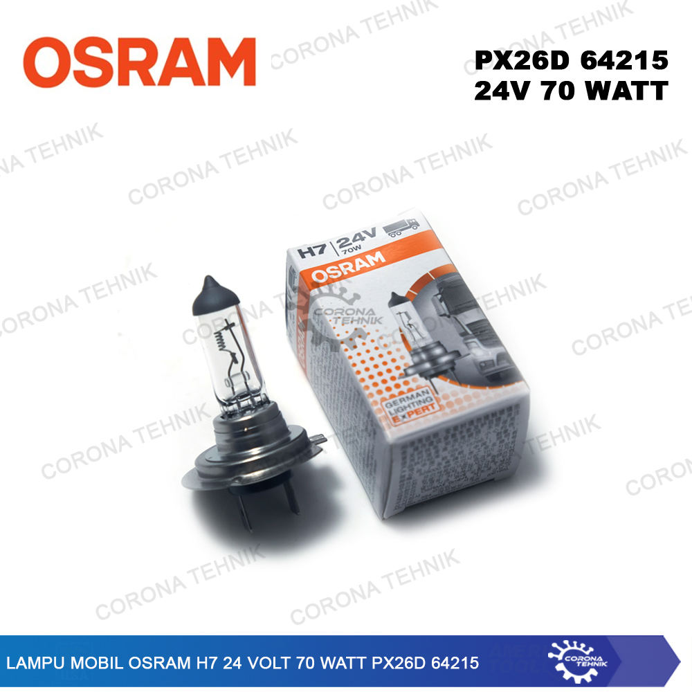 PX26d 64215 - Lampu Mobil Osram H7 24 Volt 70 Watt