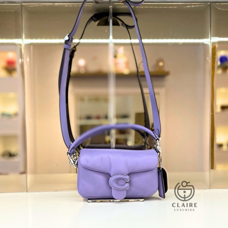 COACH TABBY PILLOW 18 PURPLE