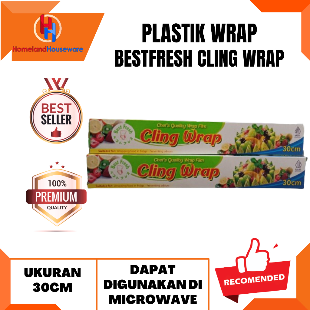 PLASTIK WRAP BESTFRESH 30CM/BESTFRESH CLING WRAP UKURAN 30 CM/PLASTIK WRAP MAKANAN