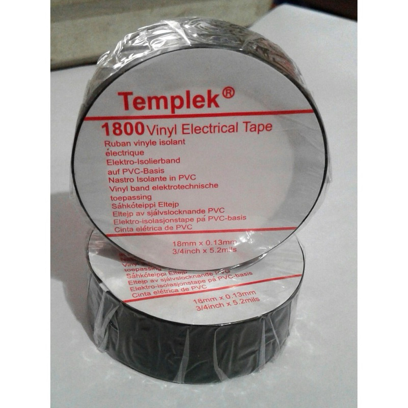 ISOLASI LISTRIK TEMPLEK HITAM SOLASI BUAT KABEL ELEKTRICAL TAPE SUPER LENGKET SOLATIP LAKBAN CABLE