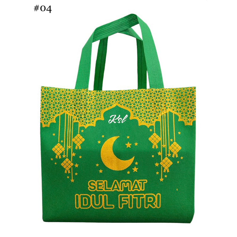 

Tas Spunbond / Tas Kain Belanja / Goodie Bag HLS KOTAK ( kotak nasi / kue ) IDUL FITRI 20, 22, 24, 26, 28