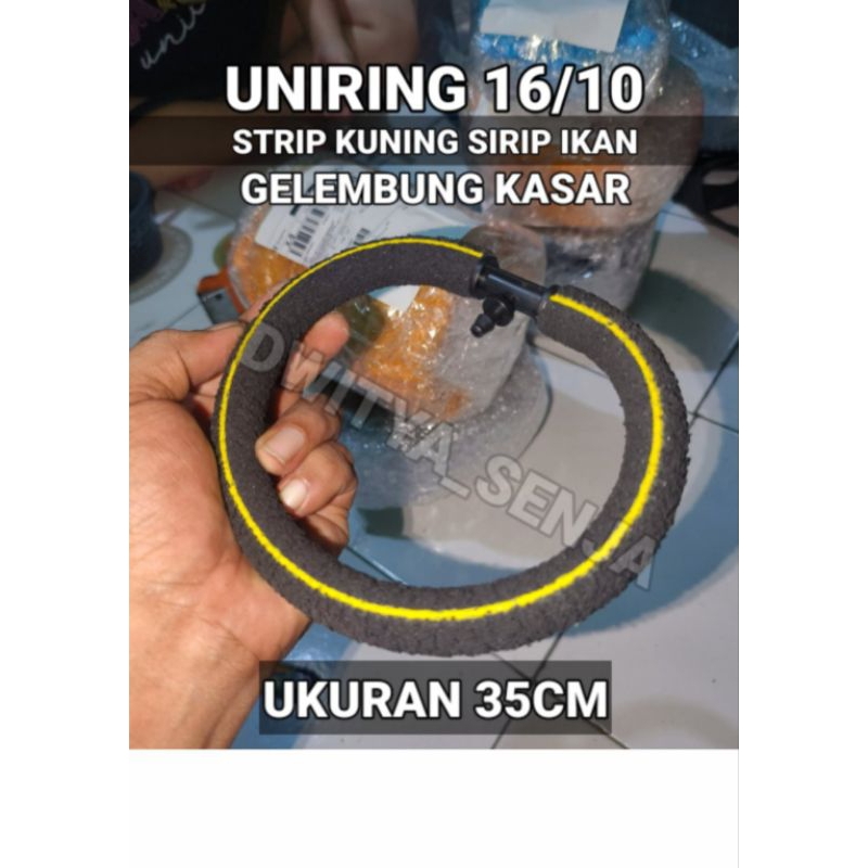 SELANG UNIRING STRIP KUNING , SELANG AERATOR 10/16 PLUS DAN KONEKTOR TEE MICRO PIPA AEROTUBE, SELANG