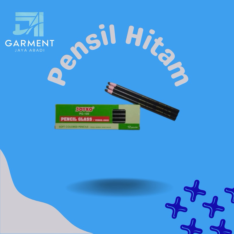 

Pensil Kaca / Pencil Glass - Pensil Dermatograph Hitam JOYKO