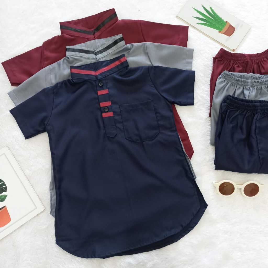 SENATSANI - BAJU KOKO ANAK 2 - 3 TAHUN | KOKO ANAK TOYOBO | BAJU KOKO REJA COD
