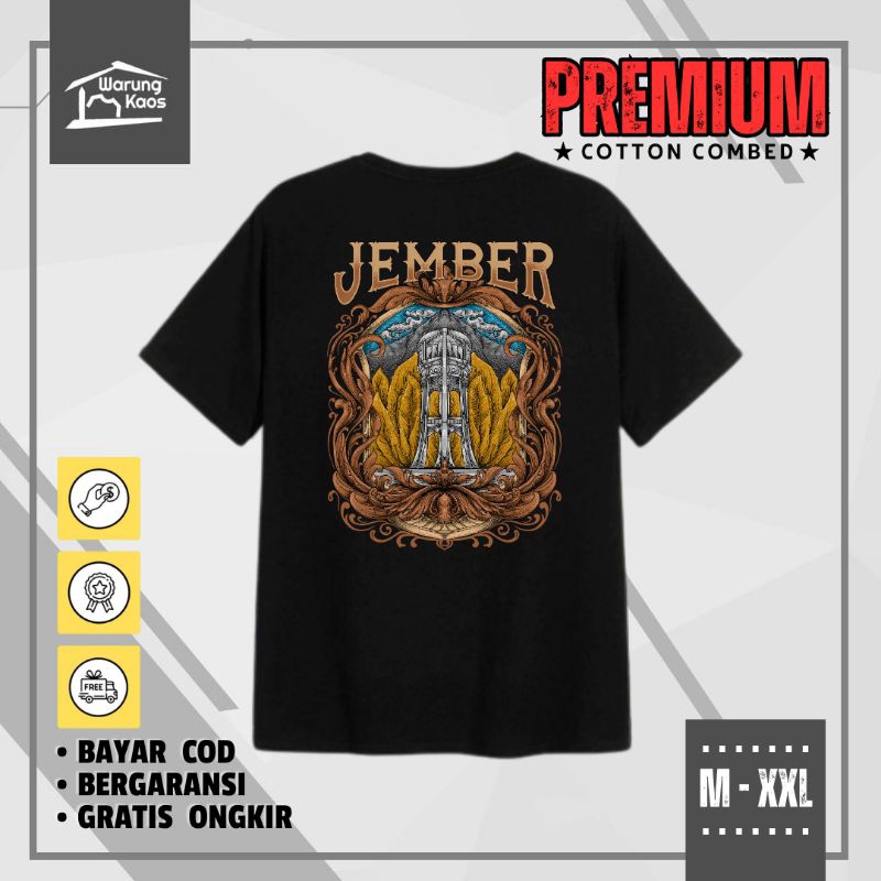 [ WARUNGKAOS ] Kaos Jember Carnival / Kaos Pria Distro Jember Jawa Timur Cotton Combed 30s
