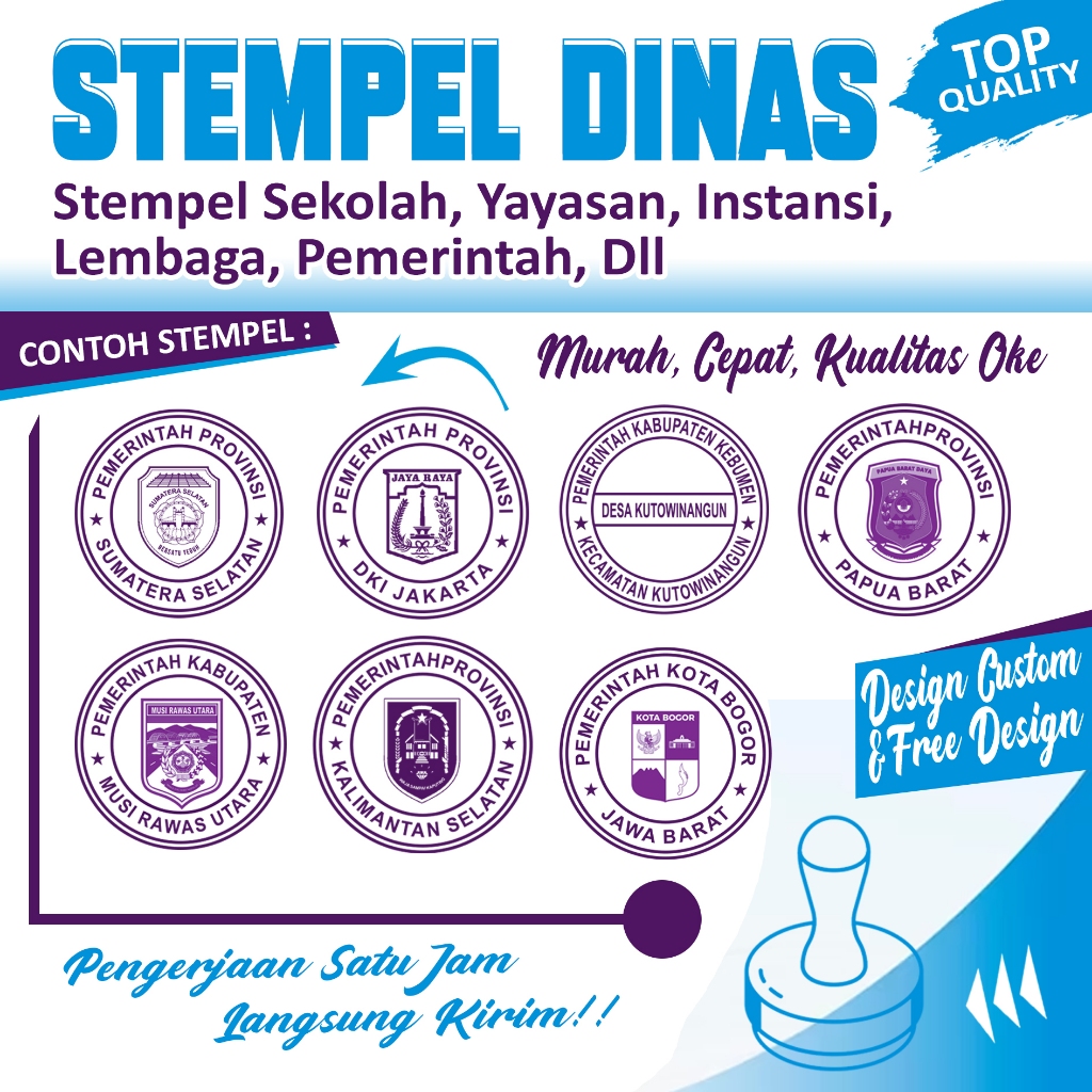 

Stempel, Stempel custom Sekolah, stempel yayasan, stempel lembaga, stempel instansi dan Pemerintahan