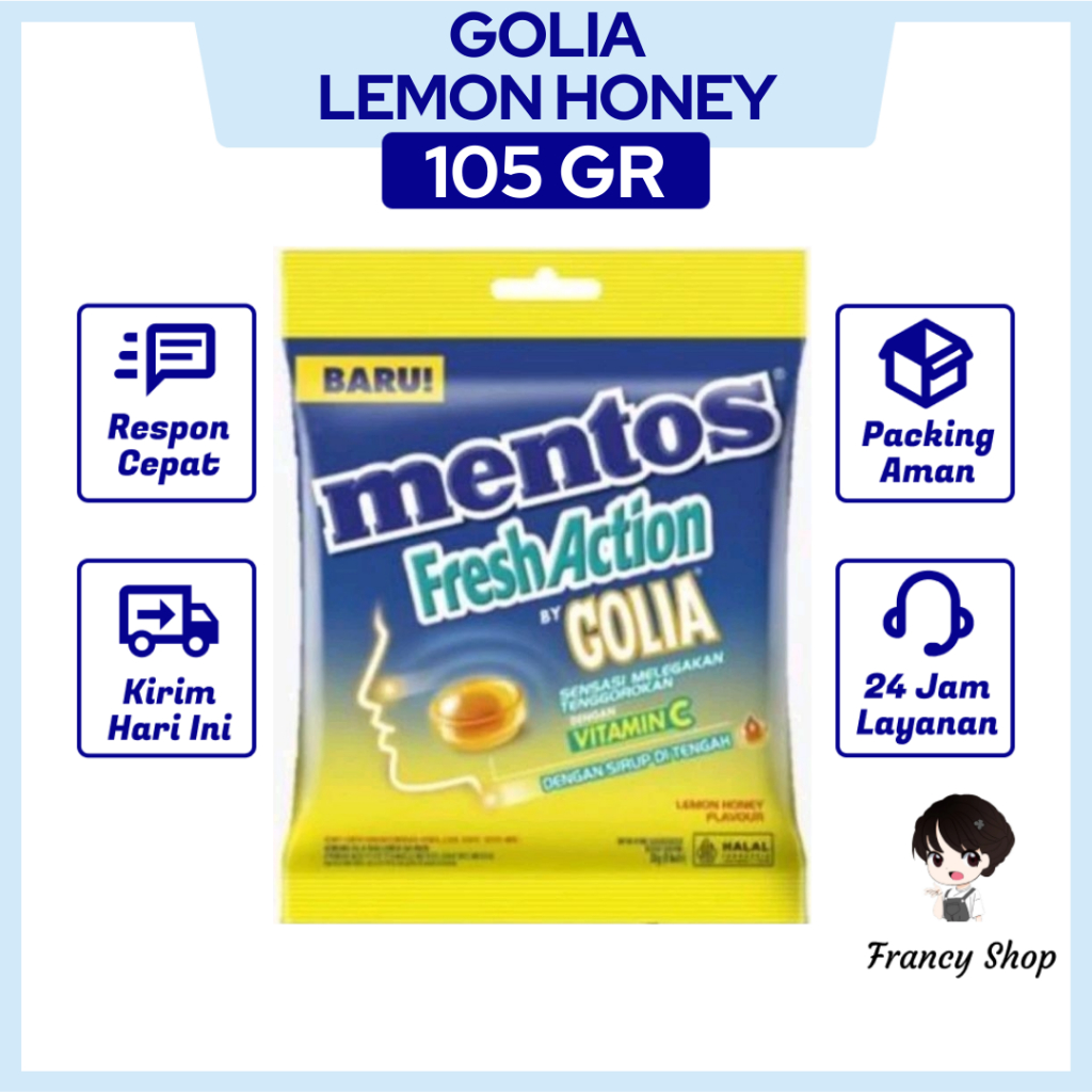 

Permen Mentos Fresh Action Golia Honey Lemon 105 gr