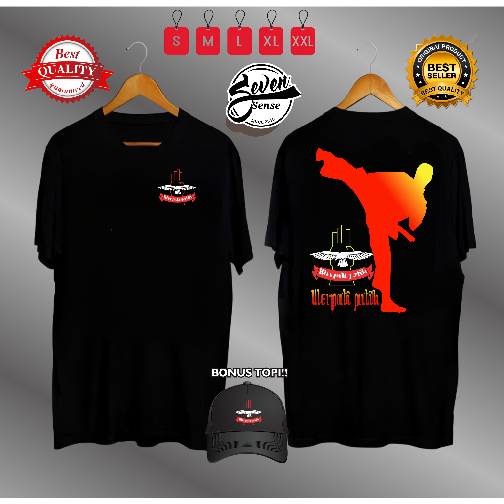 KAOS MERPATI PUTIH TAEKWONDO BONUS TOPI VARCITY APPAREL