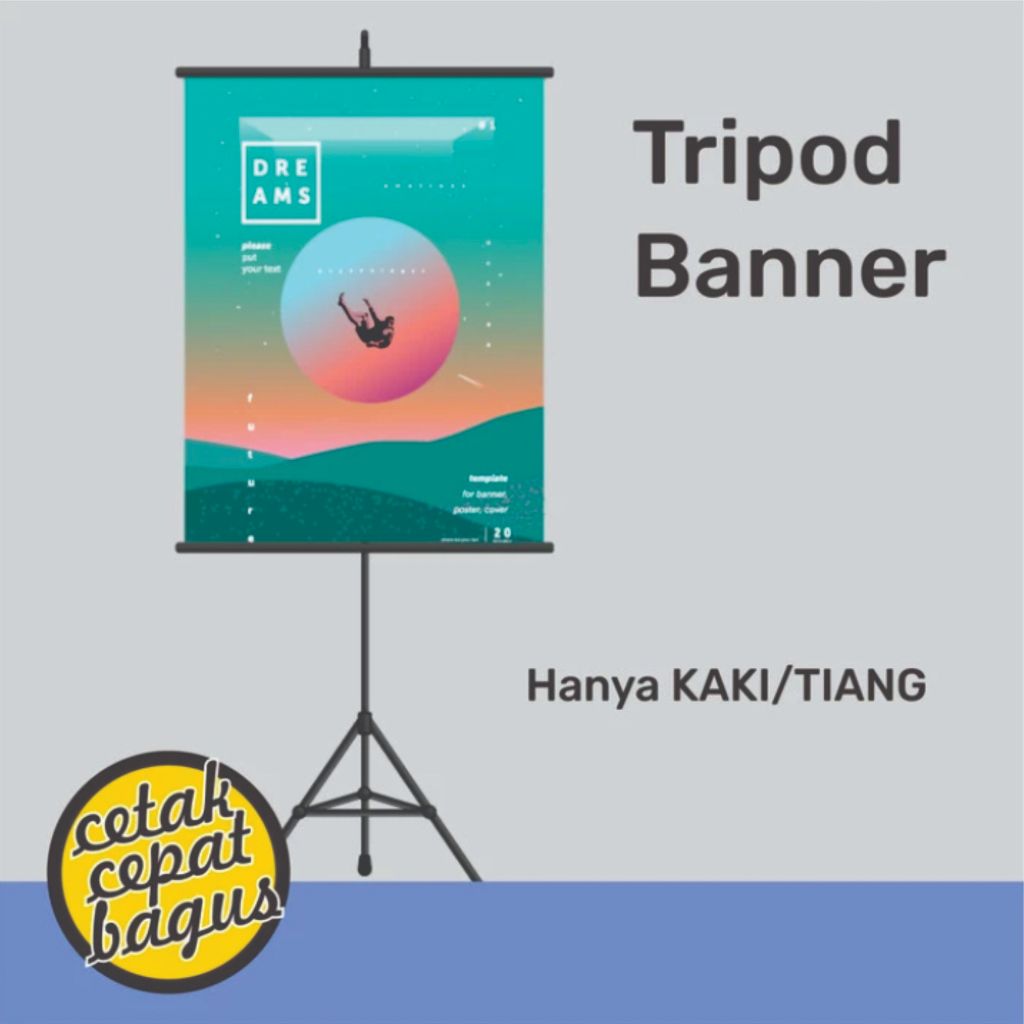 Kaki Tripod Banner