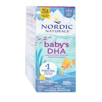 Nordic Baby'S DHA With Vitamin D3 60 Ml - Minyak Ikan Bayi