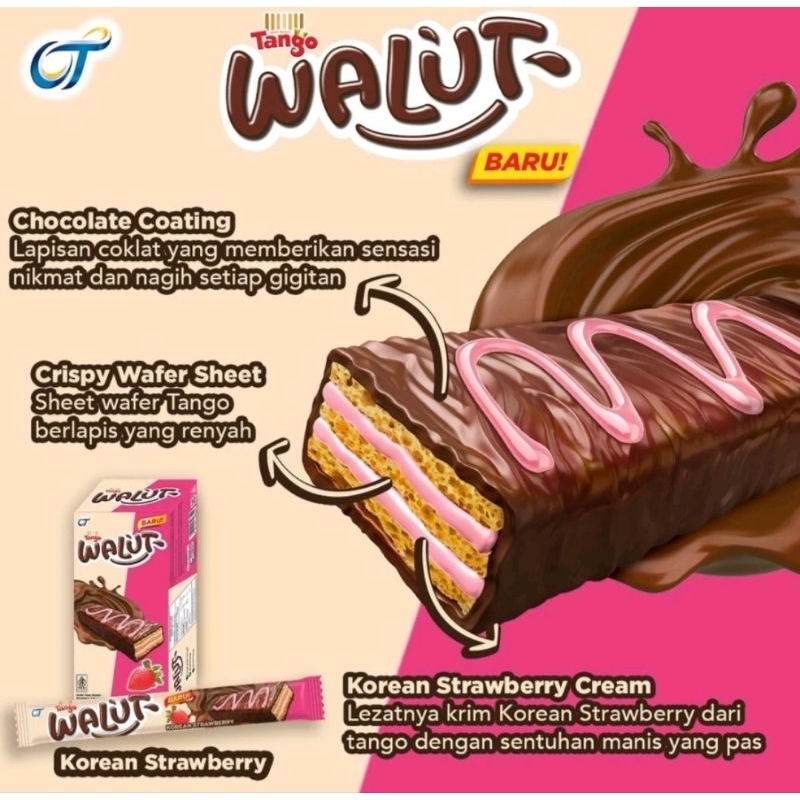 

Wafer Tango Walut Korean Strawberry (1box isi 12pcs)