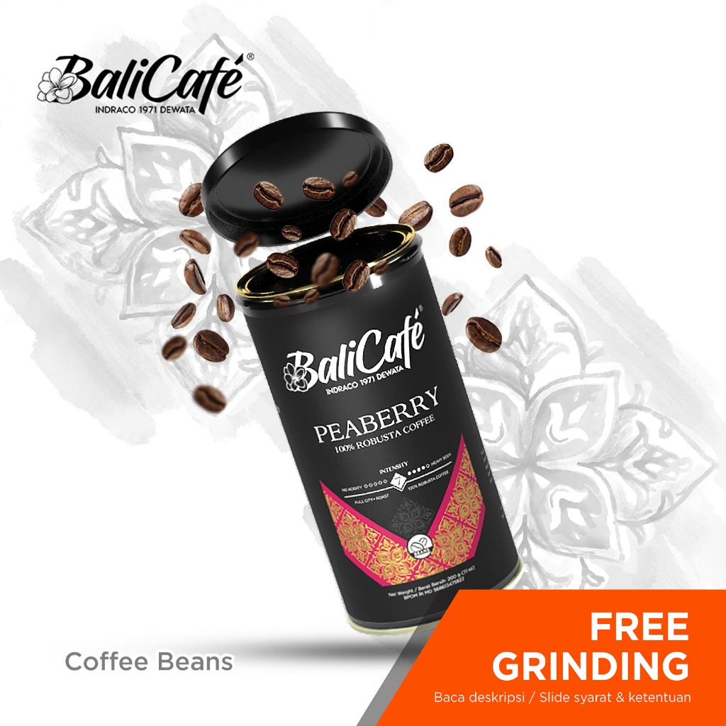 

BaliCafe Peaberry Robusta Coffee Beans 200g