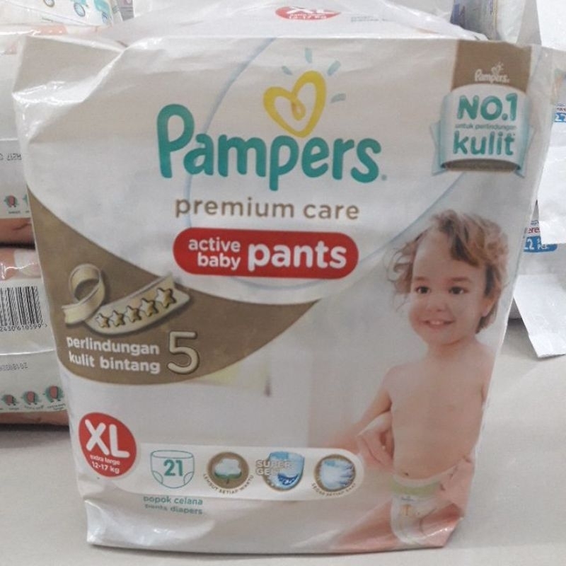 PAMPERS PREMIUM CARE ACTIVE BABY PANTS XL21