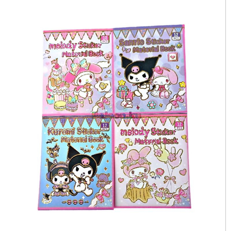 

STICKER BOOK SANRIO & MY MELODY CHARACTER | STIKER BUKU KARAKTER