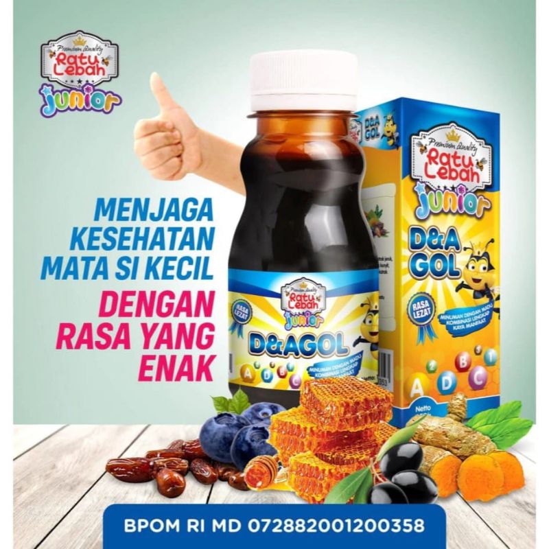 

Madu Anak Ratu Lebah Junior D&A GOL plus Omega 3