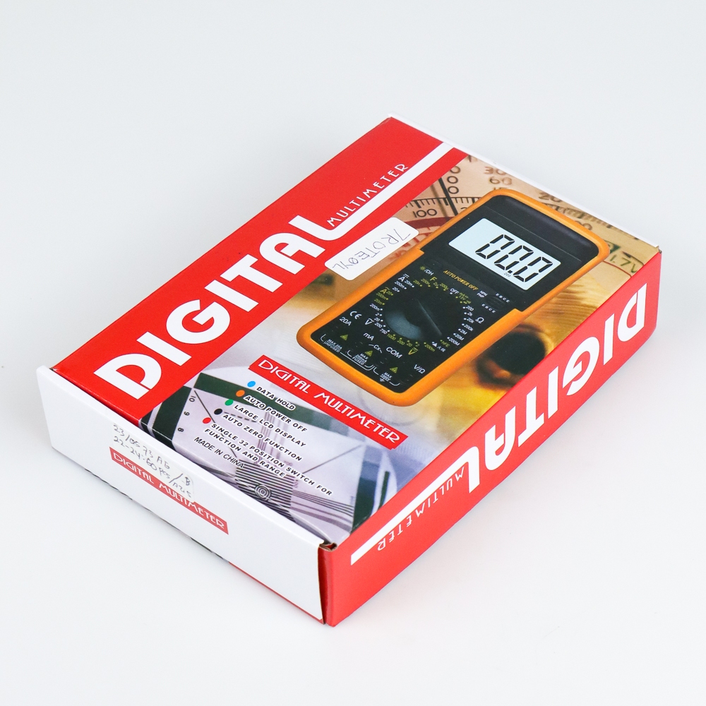 Digital Multimeter Multitester Avometer Jumbo DT9205A Original Free Baterai