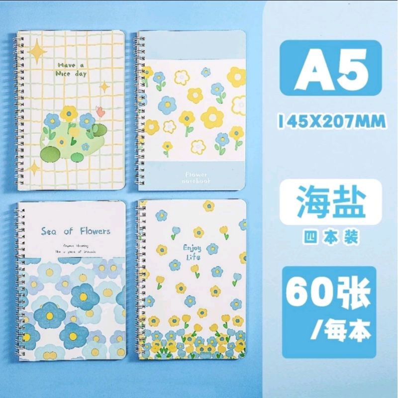 

BUKU TULIS/DIARY A5 AESTHETIC IMUT LUCU BERMOTIF