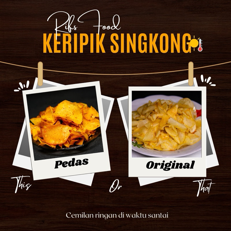 

RIFS-1 Pack Keripik Singkong Pedas dan Gurih