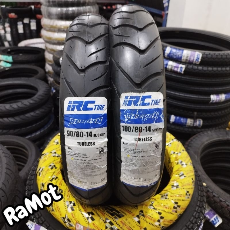 BAN IRC REBORN TUBLES 90/80-14, 100/80-14 ORIGINAL 100% VARIO 150 + pentil