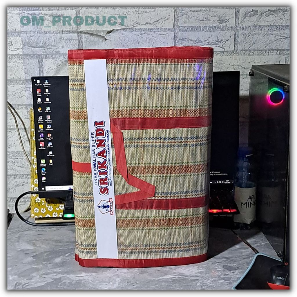 Tikar Lipat Mendong Ukuran Jumbo 200 x 300 - Tikar Mendong Tradisional - Tikar piknik