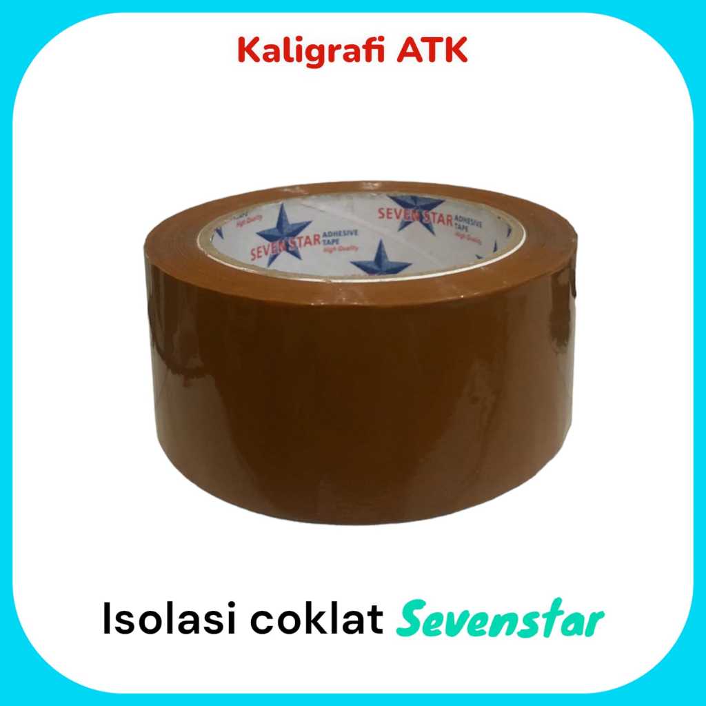 

Lakban isolasi coklat bening sevenstar 45 mm 100 yard