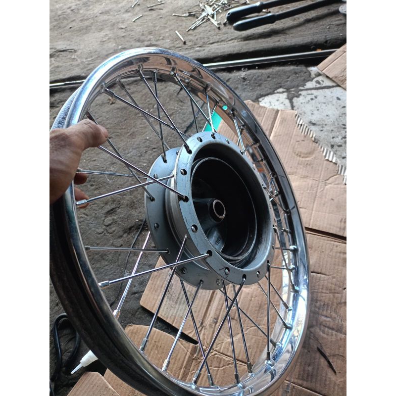 velg jari-jari 1pcs belakang Ring'17 Uk' 1.60 Mio sporty Mio smile vino Karbu Mio soul Mio J/Gt { or