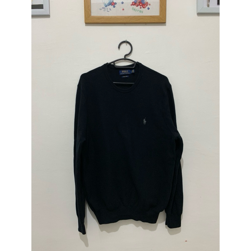sweater polo ralph lauren hitam