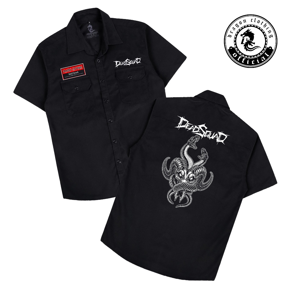 Kemeja workshirt DEADSQUAD | workshirt pria distro | DRAGON CLOTHING