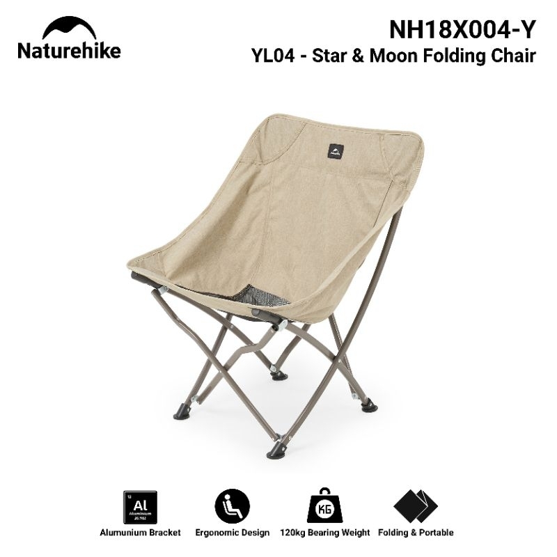 KURSI LIPAT NATUREHIKE TIPE 9 YL04 NH18X004-Y PORTABLE FOLDING CHAIR OUTDOOR CAMPING HIKING GLAMPING