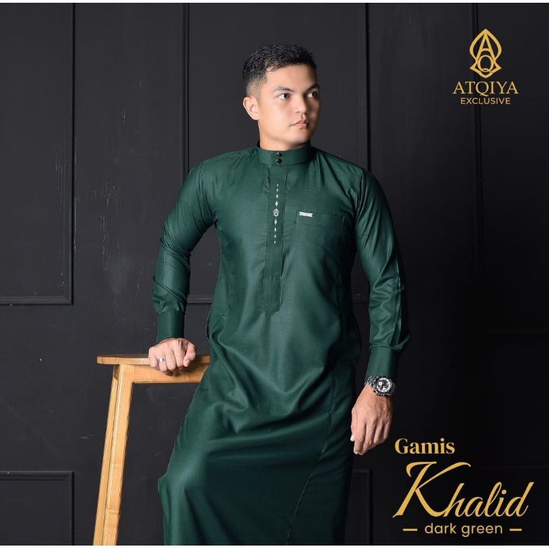 Gamis Khalid By Atqiya/ Gamis Pria/ Jubah Pria Keren