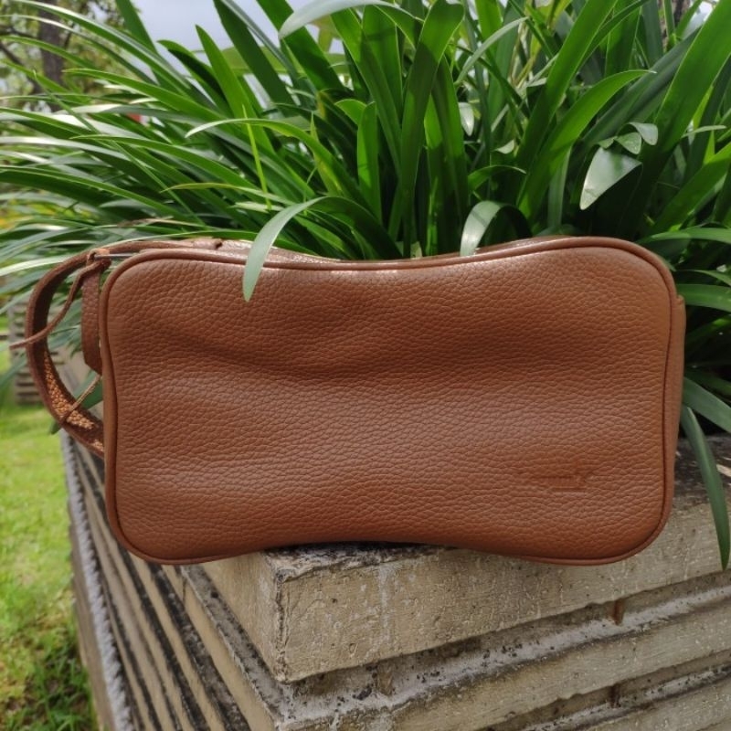 handbag kulit garut asli pouch pria wanita fashion local asli