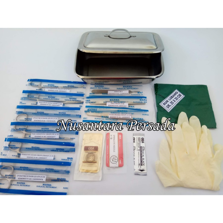 Minor Set Alat Bedah Intrumen Operasi kecil Sirkumsisi Khitan Marwa
