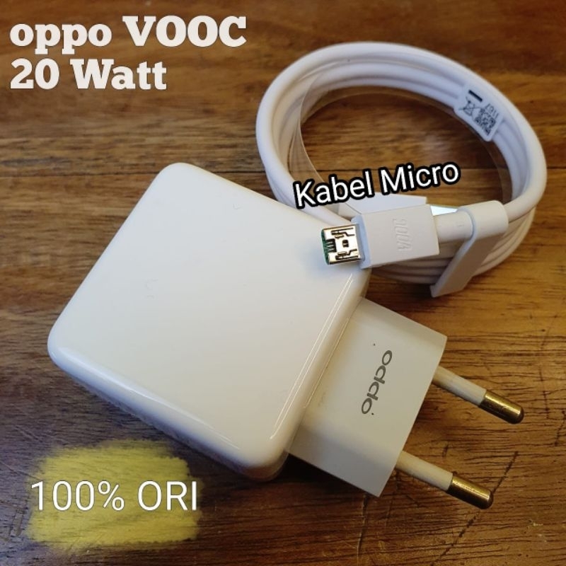 Charger Oppo VOOC 4Amper 20Watt Original Copotan HP (second) F11 F11pro F3plus F9pro F1plus