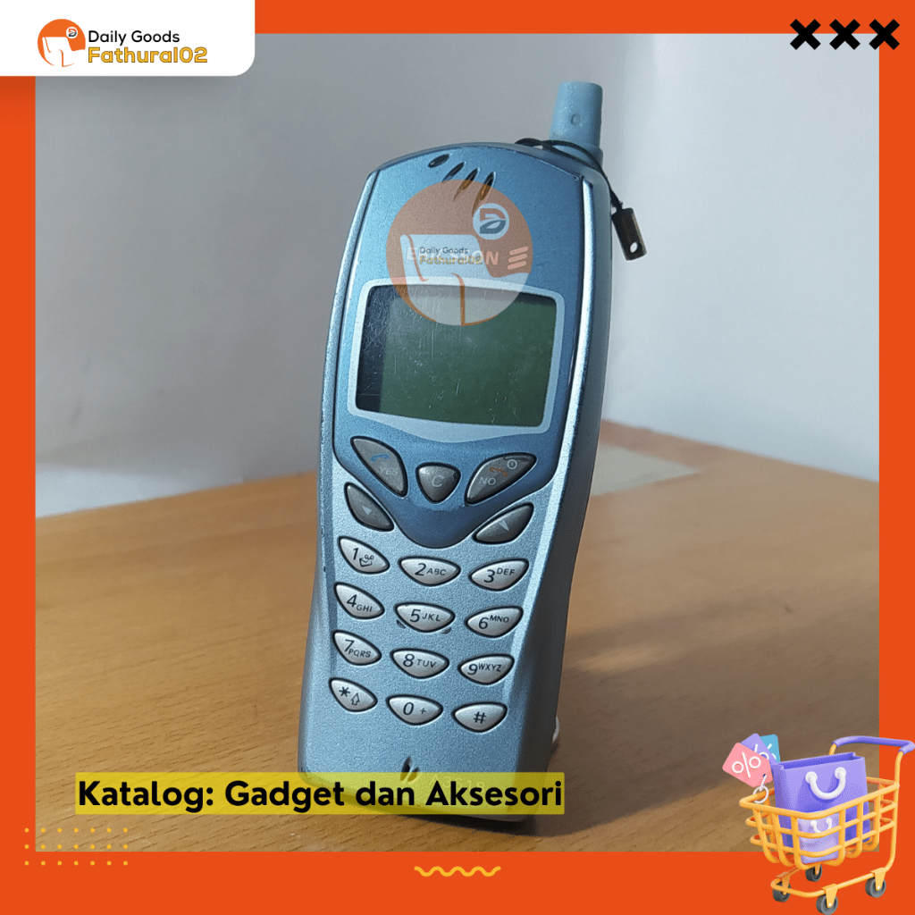 (Minus Baterai) HP Jadul Antik ERICSSON A3618 Mesin Normal Warna Graphite Silver Second Preloved