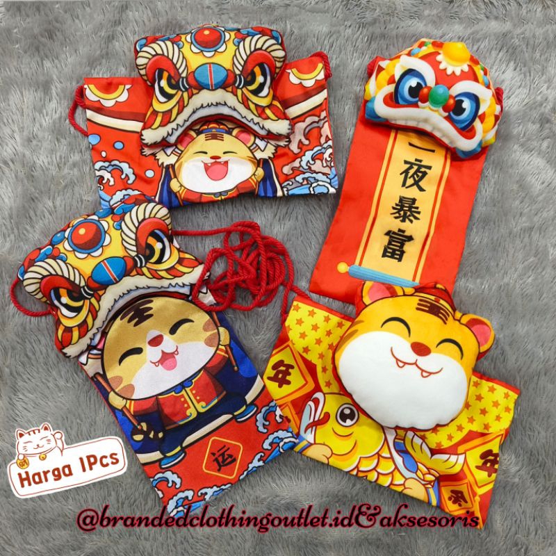 

DOMPET ANGPAO TAS BARONGSAI 3D / ANGPAO TAS KAIN / ANG PAO SELEMPANG / ANGPAO IMLEK LUCU / ANGPAU KAIN BARONGSAI