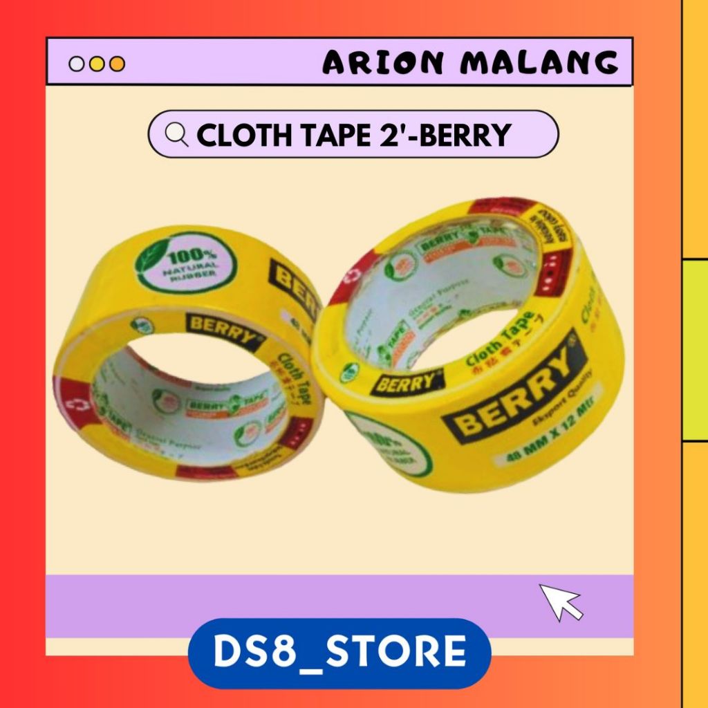 

LAKBAN MERAH / CLOTH TAPE 2 INCHI / 48 MM BERRY
